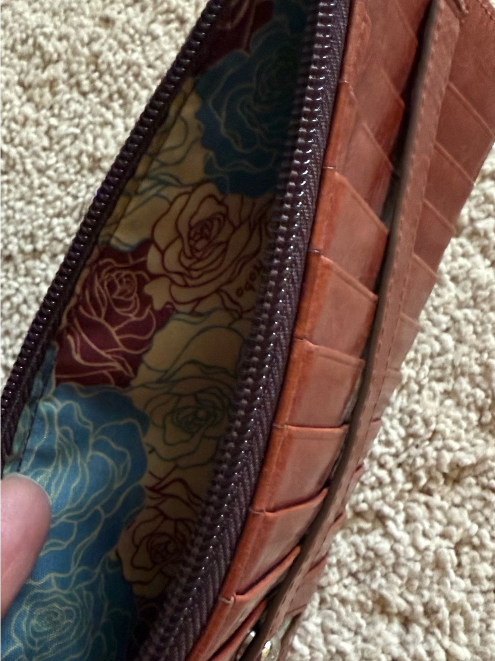 Hobo Brown Leather Wallet Clutch - Hobo